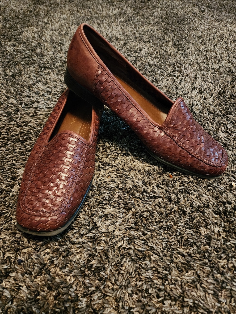 Woven Leather Loafers